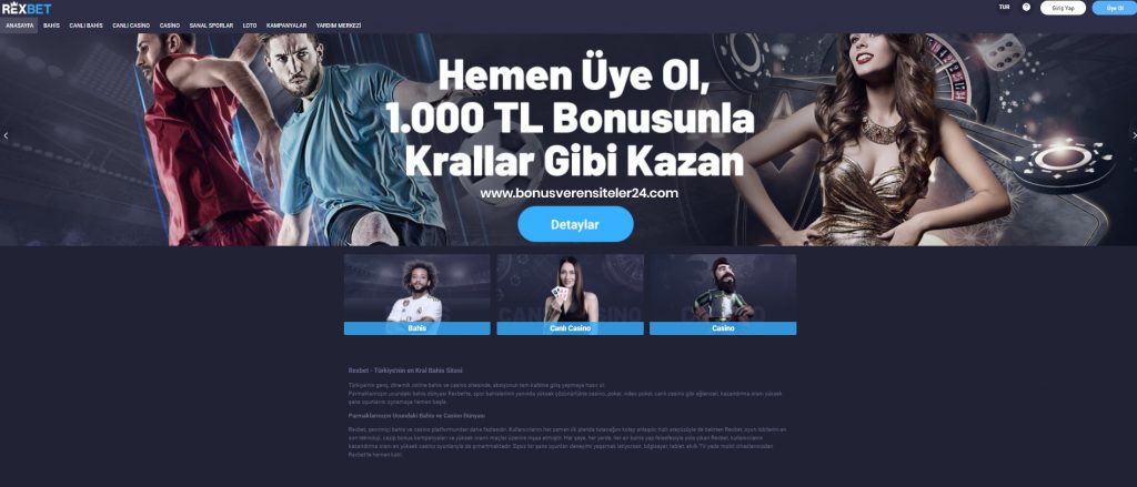 Rexbet – Yeni Canlı Bahis Sitesi İnceleme
